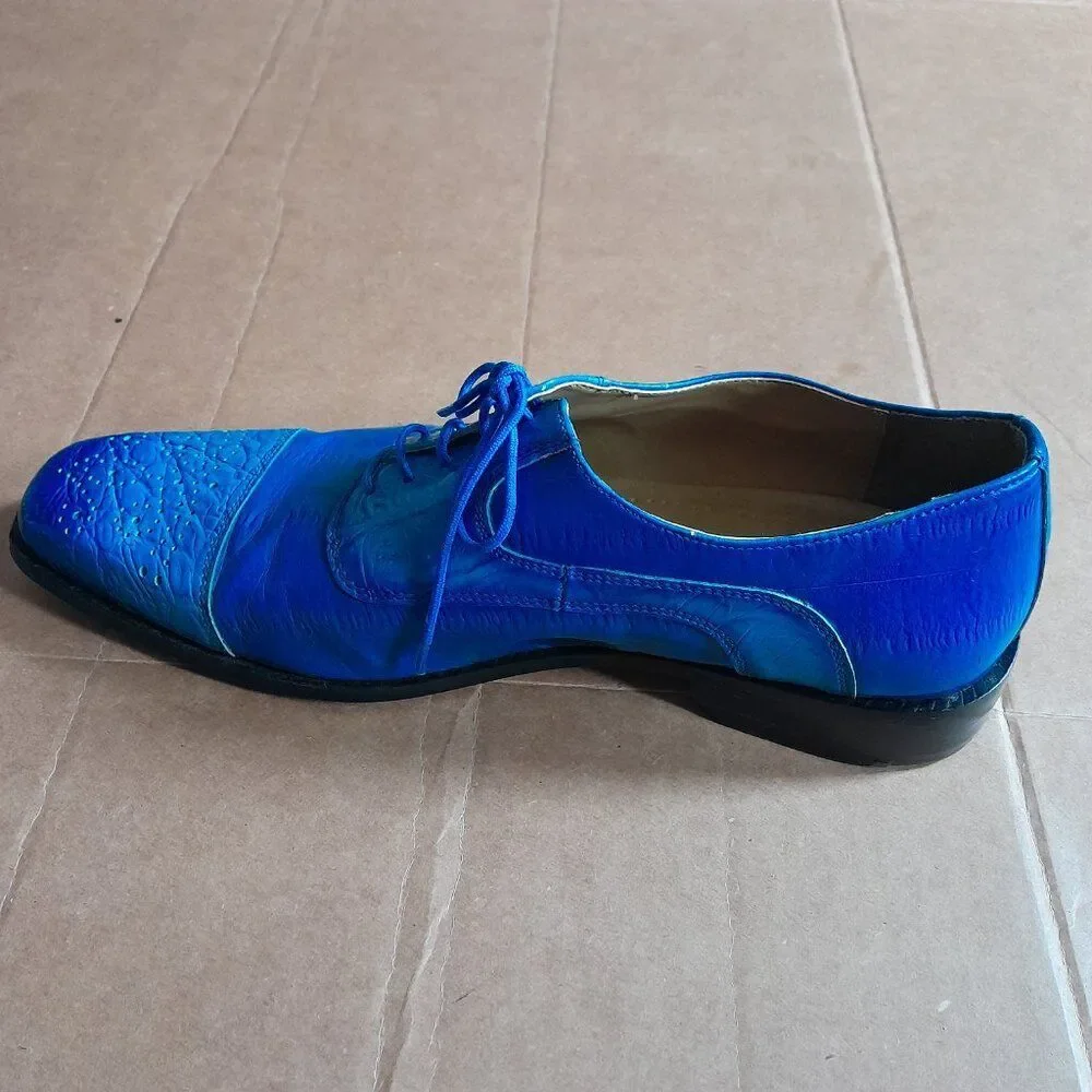 Liberty Men’s Exclusives LS1057 Dress Shoes Blue Size 10.5